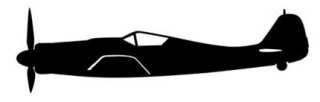 sticker Fw 190 D (15cm black)