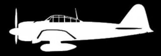 sticker A6M5 Zero (15cm white)