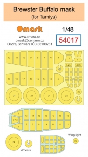 54017 1/48 Brewster Buffalo mask (for Tamiya)