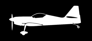 sticker Zlín Z-50 (15cm white)