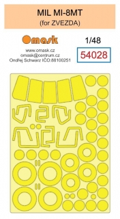54028 1/48 MIl MI-8MT mask (for Zvezda 4828)