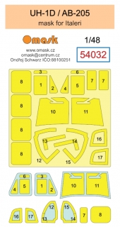 54032 1/48 UH-1D / AB-205 mask (for Italeri) 