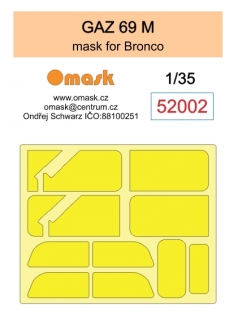 52002 1/35 GAZ 69 M mask (for Bronco)
