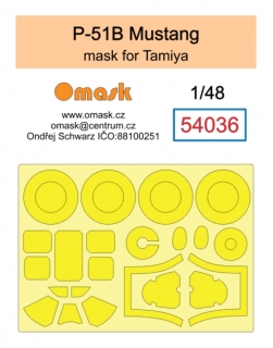 54036 1/48 P-51B Mustang mask (for Tamiya)