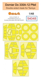 54048 1/48 Dornier Do 335A-12 Pfeil double-sided mask (for Tamiya)