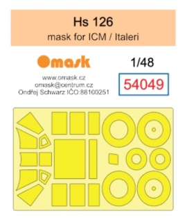 54049 1/48 Hs 126 mask (for ICM / Italeri)