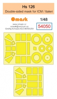 54050 1/48 Hs 126 double-sided mask (for ICM / Italeri)