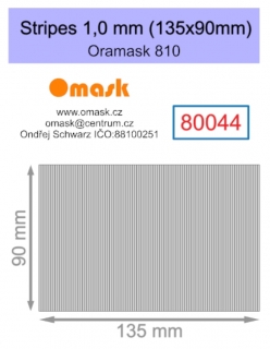 80044 Stripes 1,0 mm (135x90mm) Oramask foil