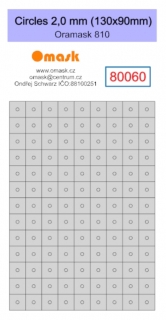 80060 Circles 2,0 mm (130x90mm) Oramask foil