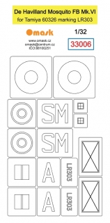 33006 1/32 De Havilland Mosquito FB Mk.VI (for Tamiya 60326 marking LR303)