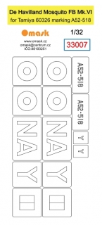 33007 1/32 De Havilland Mosquito FB Mk.VI (for Tamiya 60326 marking A52-518)
