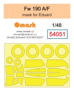 54051 1/48 Fw 190 A/F mask (for Eduard)