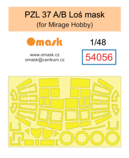 54056 1/48 PZL 37 A/B Loś mask (for Mirage Hobby)