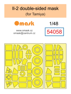 54058 1/48 Il-2 double-sided mask (for Tamiya)