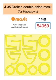 54059 1/48 J-35 Draken double-sided mask (for Hasegawa)