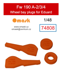74808 1/48 Fw 190 A-2/3/4 wheel bay plugs (for Eduard)