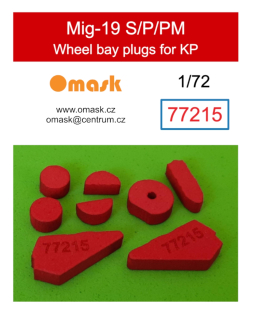 77215 1/72 Mig-19 S/P/PM wheel bay plugs (for KP)