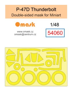 54060 1/48 P-47D Thunderbolt double-sided mask (for Miniart)