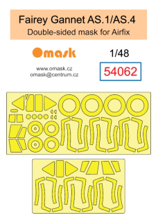 54062 1/48 Fairey Gannet AS.1/AS.4 double-sided mask (for Airfix)
