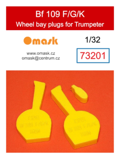 73201 1/32 Bf 109 F/G/K wheel bay plugs (for Trumpeter)