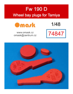 74847 1/48 Fw 190 D wheel bay plugs (for Tamiya)