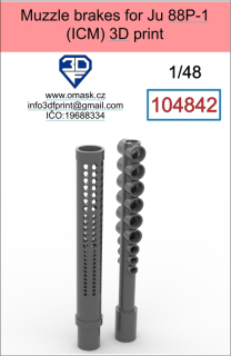 104842 1/48 Muzzle brakes for Ju88 P-1