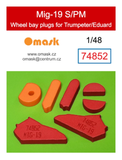 74852 1/48 Mig-19 S/PM wheel bay plugs (for Trumpeter/Eduard)