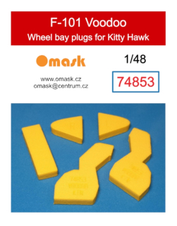 74853 1/48 F-101 Voodoo wheel bay plugs (for Kitty Hawk)