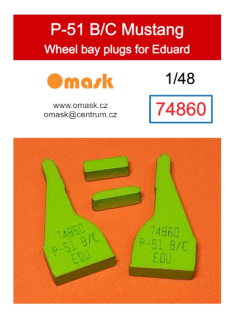 74860 1/48 P-51 B/C Mustang wheel bay plugs (for Eduard)