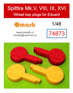 74873 1/48 Spitfire Mk.V, VIII, IX, XVI wheel bay plugs (for Eduard)