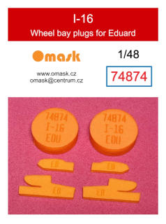 74874 1/48 I-16 wheel bay plugs (for Eduard)