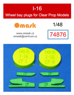 74876 1/48 I-16 wheel bay plugs (for Clear Prop Models)