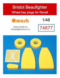 74877 1/48 Bristol Beaufighter wheel bay plugs (for Revell)