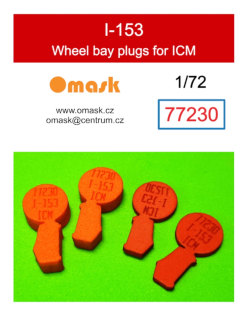 77230 1/72 I-153 wheel bay plugs (for ICM)