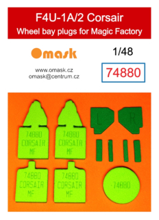 74880 1/48 F4U-1A/2 Corsair wheel bay plugs (for Magic Factory)