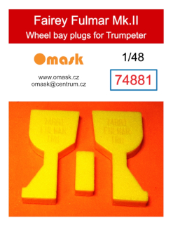 74881 1/48 Fairey Fulmar Mk.II wheel bay plugs (for Trumpeter)