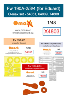 X4803 1/48 Fw 190A-2/3/4 O-max set (for Eduard)