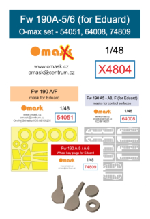 X4804 1/48 Fw 190A-5/6 O-max set (for Eduard)