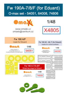 X4805 1/48 Fw 190A-7/8/F O-max set (for Eduard)