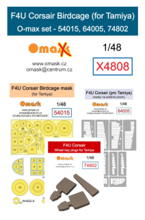 X4808 1/48 F4U Corsair Birdcage O-max set (for Tamiya)