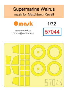 57044 1/72 Supermarine Walrus mask (for Matchbox/Revell)