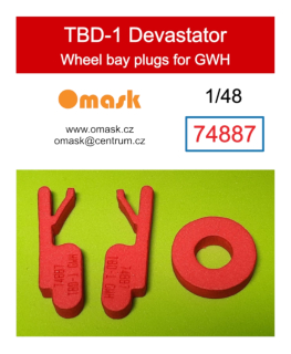 74887 1/48 TBD-1 Devastator wheel bay plugs (for GWH)