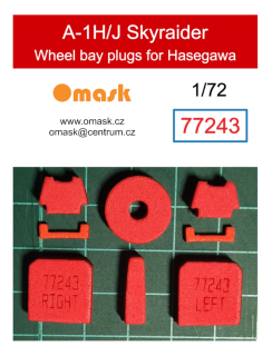 77243 1/72 A-1H/J Skyraider wheel bay plugs (for Hasegawa/Hobby 2000)