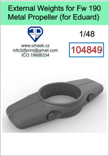 104849 1/48 External weights for Fw 190 metal propeller