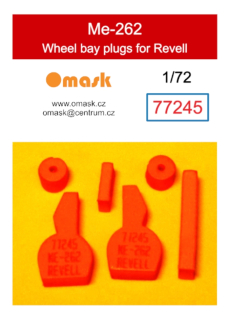 77245 1/72 Me-262 wheel bay plugs (for Revell)