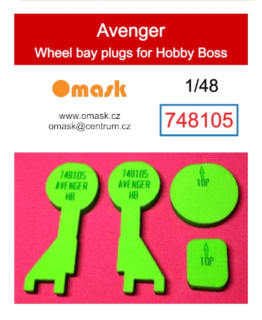 748105 1/48 Avenger wheel bay plugs (for Hobby Boss)