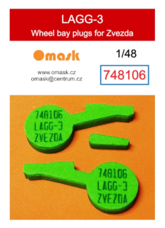 748106 1/48 LAGG-3 wheel bay plugs (for Zvezda)