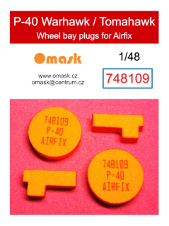 748109 1/48 P-40 Warhawk / Tomahawk wheel bay plugs (for Airfix)