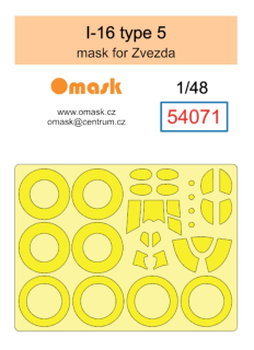 54071 1/48 I-16 type 5 mask (for Zvezda)