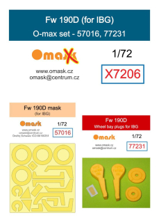X7206 1/72 Fw 190D O-max set (for IBG)